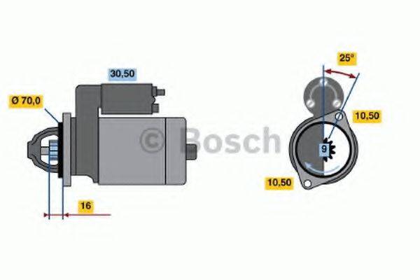 Стартер 0 986 012 241 BOSCH