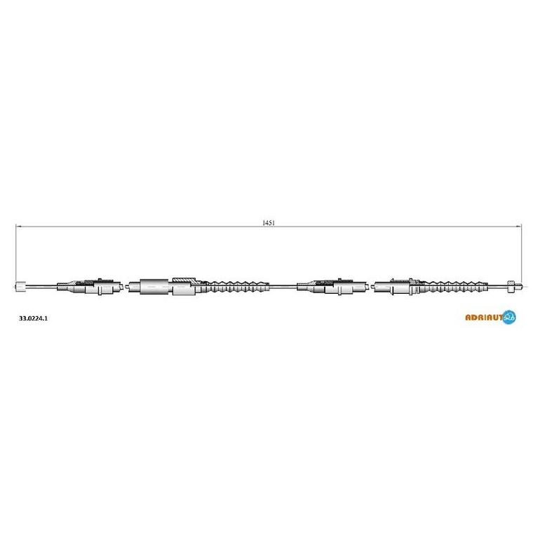 Тросик стояночного тормоза Adriauto 33.0224.1 ADRIAUTO