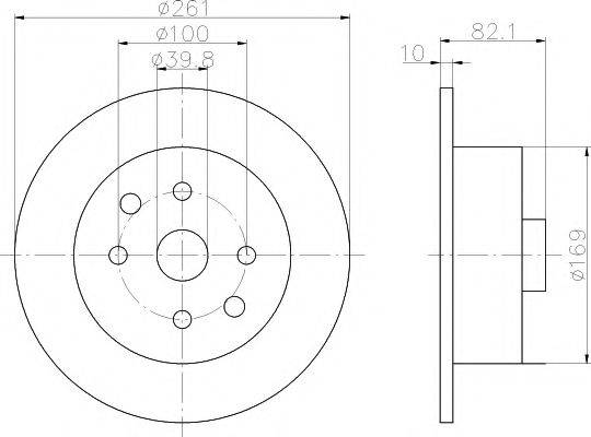 Тормозной диск MDC691 MINTEX