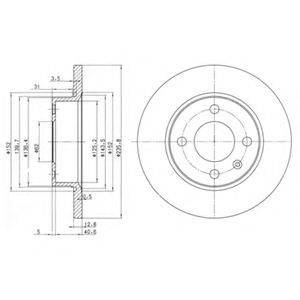 Тормозной диск 22415 LEMFORDER