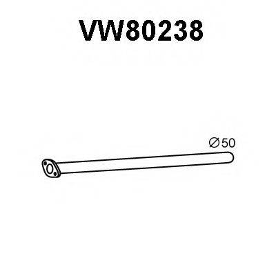 Труба выхлопного газа VW80238 VENEPORTE