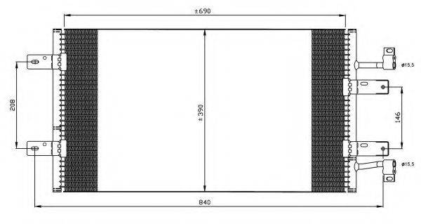 Конденсатор, кондиционер 35900 NRF