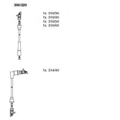 Комплект проводов зажигания 300/220 BREMI