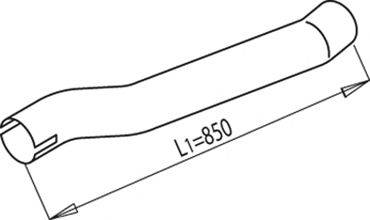Труба выхлопного газа 68248 DINEX