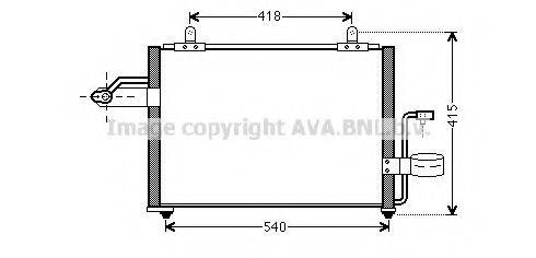 Конденсатор, кондиционер DW5084 AVA QUALITY COOLING