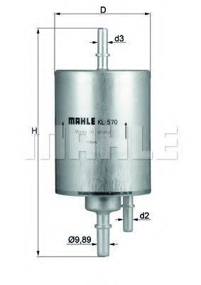 Фильтр топливный KL 570 KNECHT