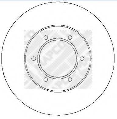 Тормозной диск 15281 MAPCO