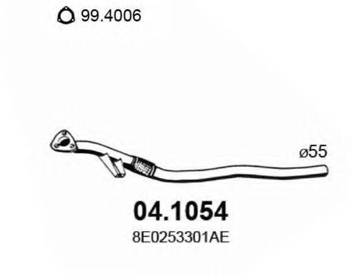 Труба выхлопного газа 04.1054 ASSO