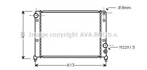 Радиатор, охлаждение двигателя AL2031 AVA QUALITY COOLING