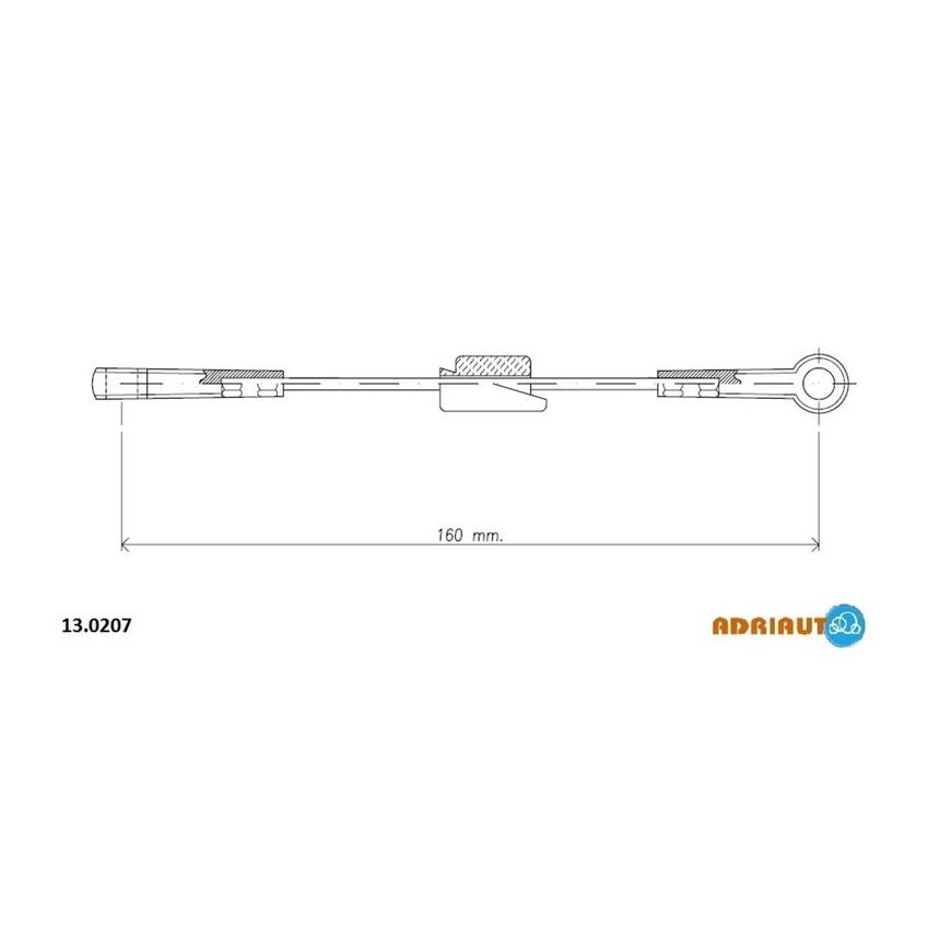 Тросик стояночного тормоза Adriauto