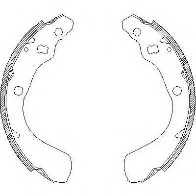 Комплект тормозных колодок Z4151.00 WOKING