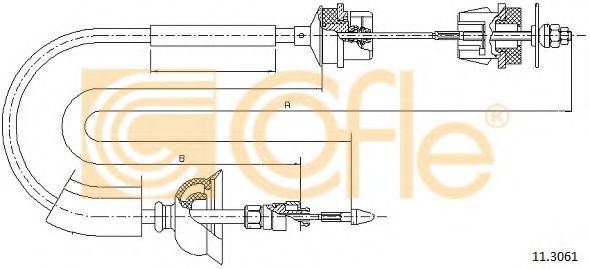 Трос, управление сцеплением 11.3061 COFLE