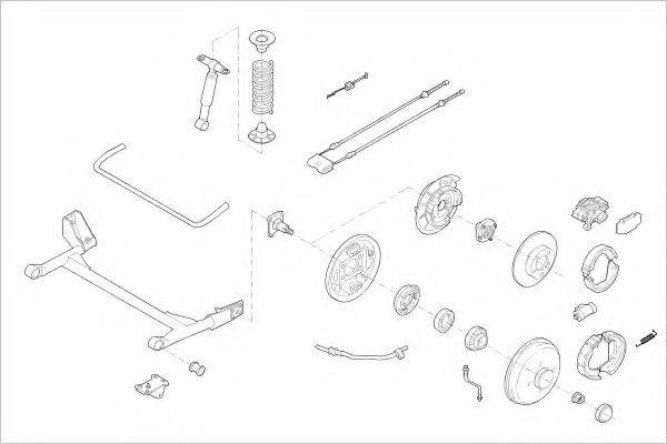 Подвеска колеса FORD-05186-R DELPHI