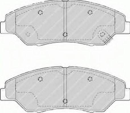 Комплект тормозных колодок, дисковый тормоз FDB1536 FERODO