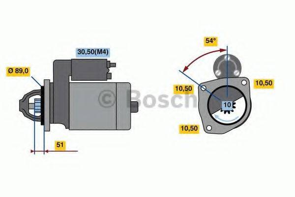 Стартер 0 986 024 000 BOSCH