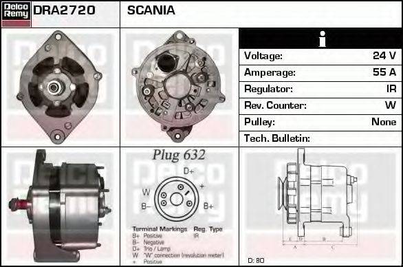 Генератор DRA2720 REMY