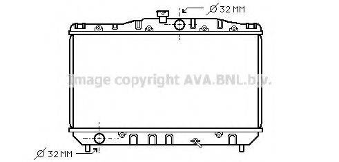 Радиатор, охлаждение двигателя TO2064 AVA QUALITY COOLING