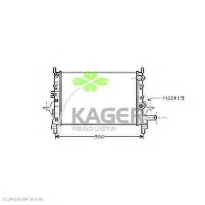 Радиатор, охлаждение двигателя 31-0950 KAGER