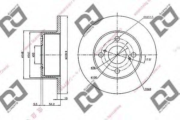 Тормозной диск BD1985 DJ PARTS