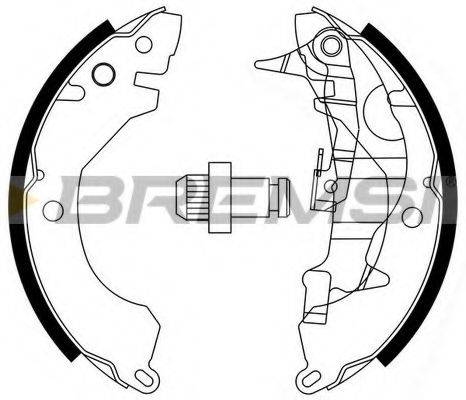 Комплект тормозных колодок GF0730-1 BREMSI