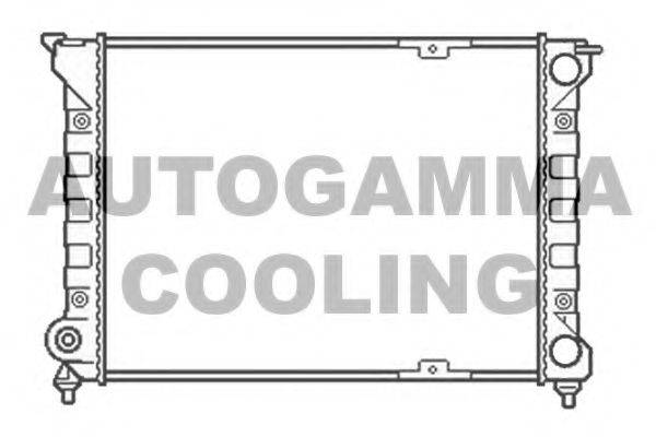 Радиатор, охлаждение двигателя 104575 AUTOGAMMA