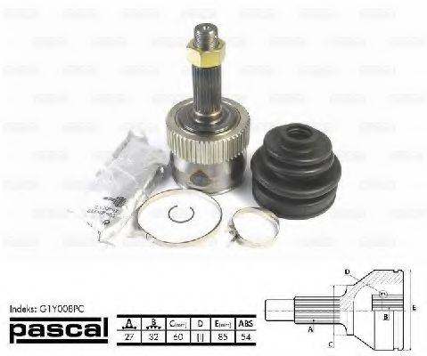 G1Y008PC PASCAL Шарнирный комплект, приводной вал G1Y008PC PASCAL