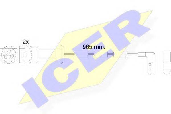 Сигнализатор, износ тормозных колодок 610068 E C ICER