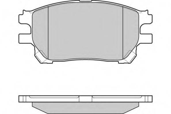 Комплект тормозных колодок, дисковый тормоз 12-1191 E.T.F.