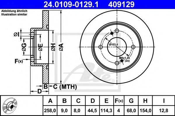 Тормозной диск 23-0660 METELLI