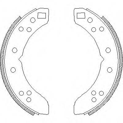 Комплект тормозных колодок Z4635.00 WOKING