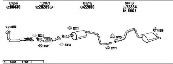 Система выпуска ОГ FO60076 WALKER