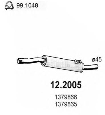 Предглушитель выхлопных газов 12.2005 ASSO