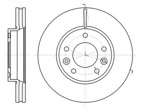 Тормозной диск BR-4226 KAVO PARTS