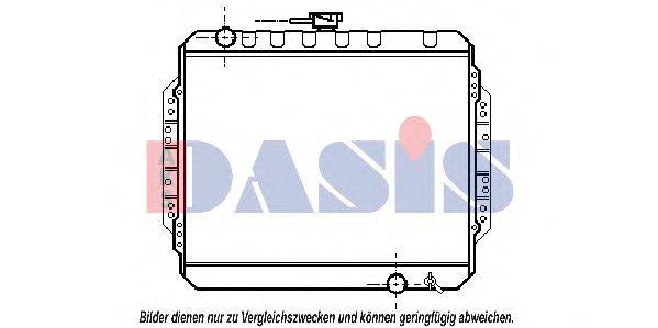 Радиатор, охлаждение двигателя 230160N AKS DASIS