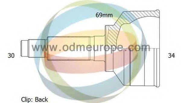 Шарнирный комплект, приводной вал 12-090237 ODM-MULTIPARTS