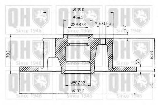 Тормозной диск BDC1034 QUINTON HAZELL