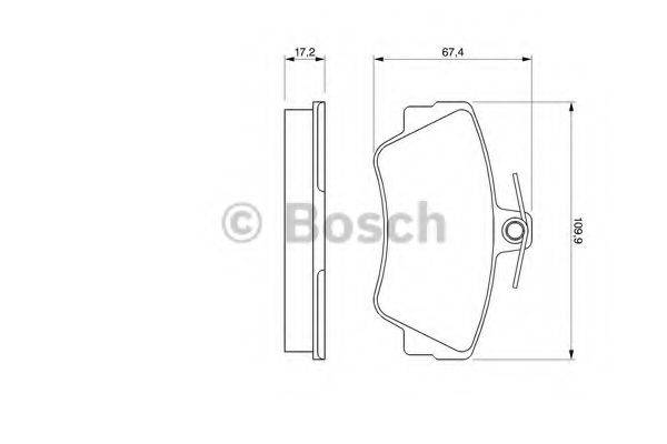 Комплект тормозных колодок, дисковый тормоз 0 986 460 989 BOSCH