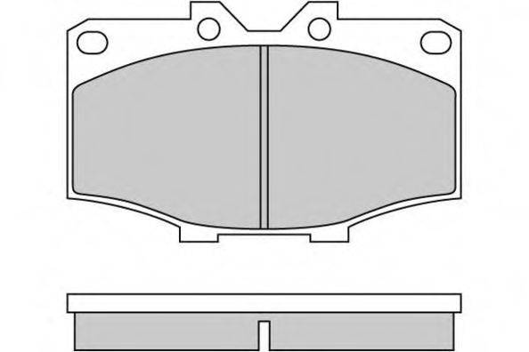 Комплект тормозных колодок, дисковый тормоз 12-0242 E.T.F.