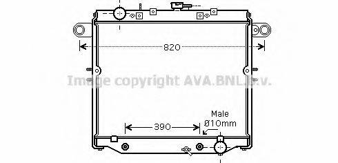 Радиатор, охлаждение двигателя TO2329 AVA QUALITY COOLING