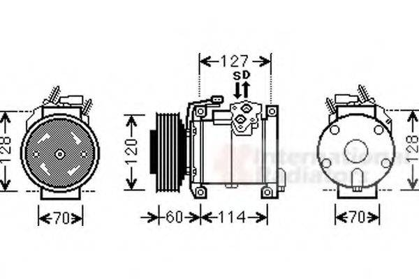 Компрессор, кондиционер 8FK 351 105-241 HELLA