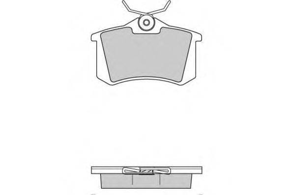 Комплект тормозных колодок, дисковый тормоз 12-0366 E.T.F.