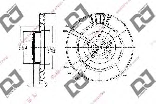 Тормозной диск BD2018 DJ PARTS