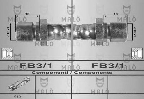 Тормозной шланг 80293 MALO