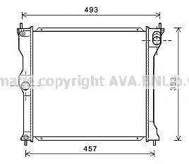 Радиатор, охлаждение двигателя MT2243 AVA QUALITY COOLING