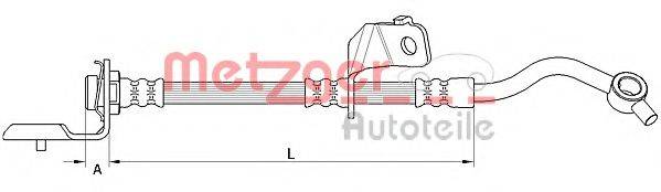 Тормозной шланг 4110820 METZGER