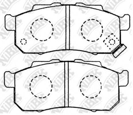 Комплект тормозных колодок, дисковый тормоз FP8186 FIT