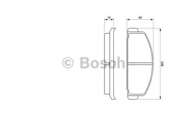 Комплект тормозных колодок, дисковый тормоз 0 986 465 931 BOSCH