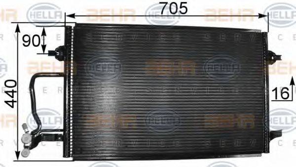 Конденсатор, кондиционер 8FC 351 038-441 HELLA