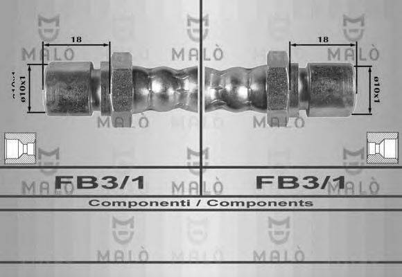 Тормозной шланг 8541 MALO