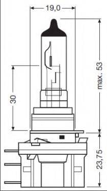 Лампа накаливания, фара дневного освещения 64176 OSRAM